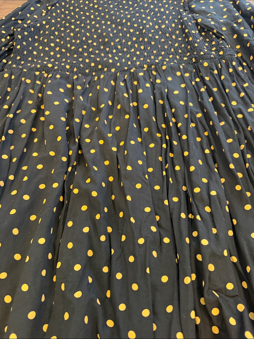 Madewell Lucie V-Neck Smocked Mini Dress in Oval Dot Medium - C1-111 - Picture 12 of 12